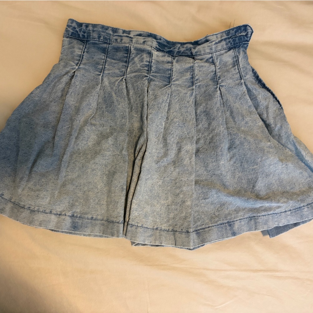 Almost Famous Light Blue Mini Skirt